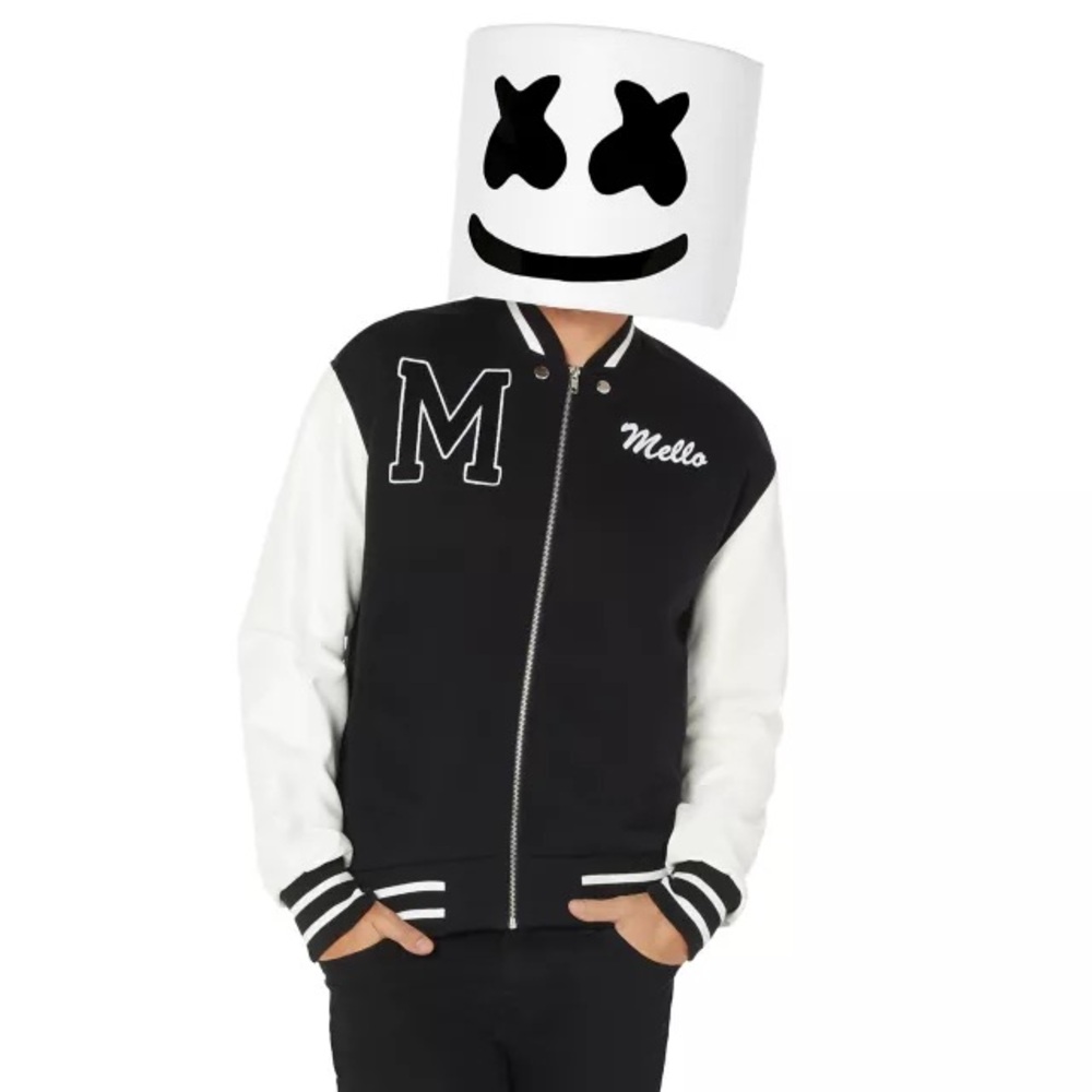 Marshmello DJ Varsity Letterman jacket Halloween costume Men’s Small